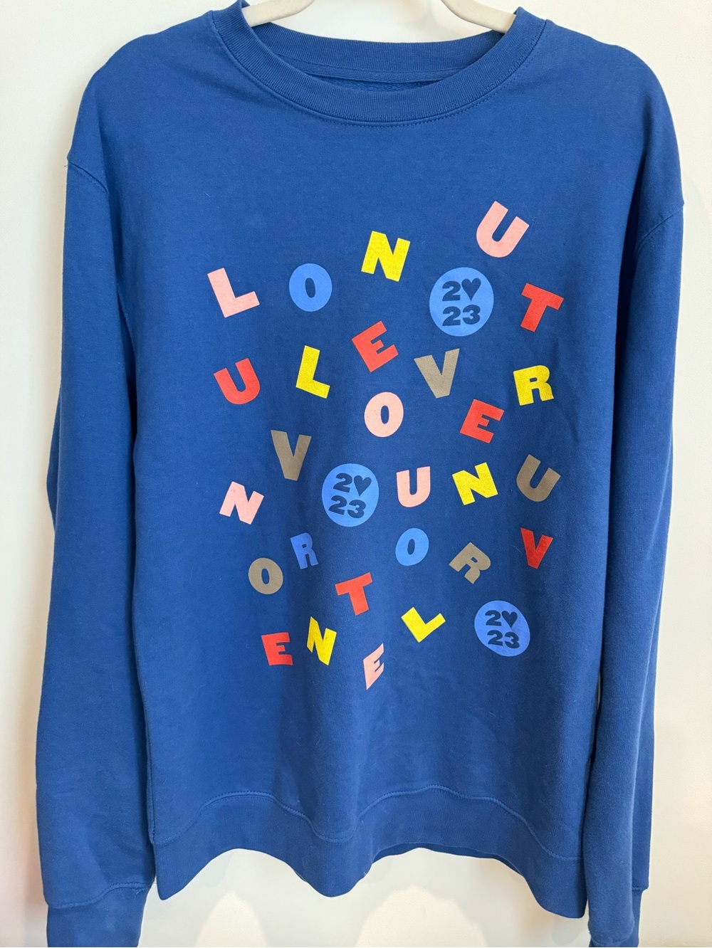 Harry Styles Love On Tour Blue Sweatshirt Adult Size Medium